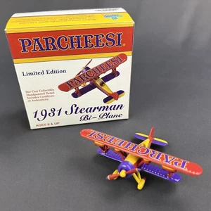 1999 Limited Edition Parcheesi 1931 Stearman Bi-plane Die Cast Ornament Hasbro - Picture 1 of 11