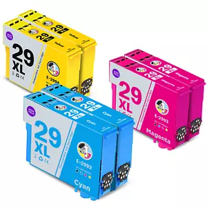 Cartucce di inchiostro 29XL non OEM per Epson XP352 XP452 XP455 XP257 XP355 XP25 6PK COL - Foto 1 di 9
