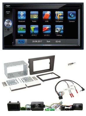 Blaupunkt 2DIN Bluetooth TMC USB Lenkrad SD Navigation für Volvo XC 90 2004-2014 - Bild 1 von 4