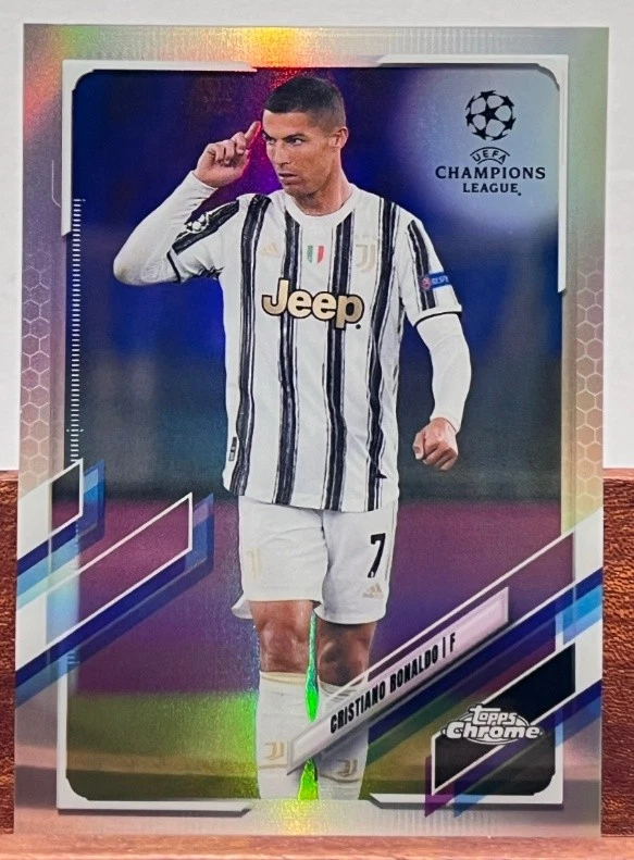 Cristiano Ronaldo 2020-21 Topps Chrome UCL Refractor #100 - Image 1 of 2