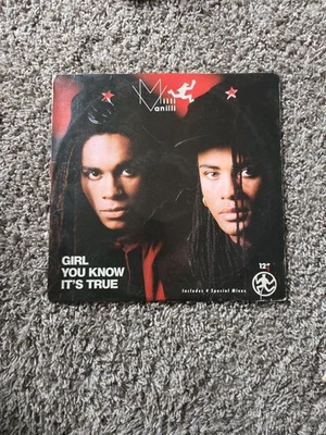 MILLI VANILLI - GIRL YOU KNOW IT'S TRUE 12" 33 RPM Arista AD1-9780 Electronic NM - Image 1 of 2