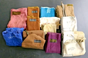 Menge 10 Vintage Sterling Silber Anlaufen Tücher Aufbewahrung Rollen Retro Antik - Bild 1 von 17