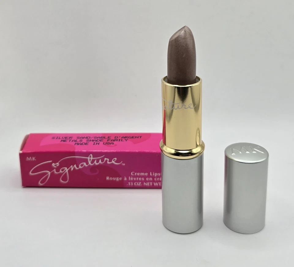 Lápiz labial Mary Kay Signature crema #2329 arena plateada ~ familia de tonos metálicos ~ nuevo en caja Foto 1 de 1