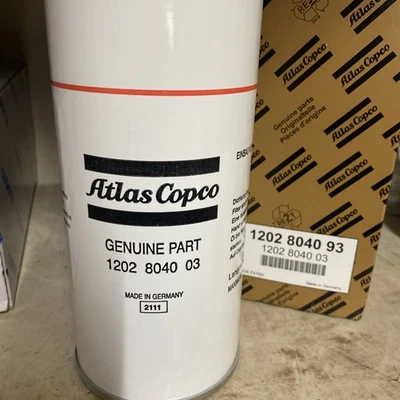 Filtro de aceite para compresor de aire original Atlas Copco 1202804093 NUEVO OEM resistente Foto 1 de 4