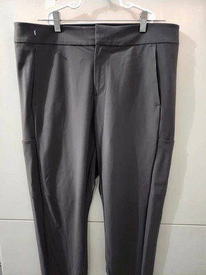 Athleta Pants Womens 16 Black Stellar Trouser Commuter Stretch Taper Ankle Zip - Image 1 of 4