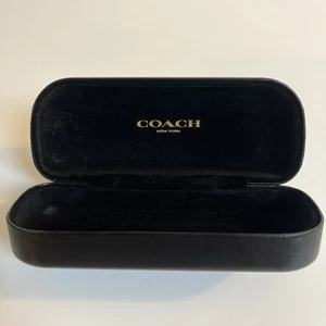 Occhiali Coach neri rigidi custodia a conchiglia occhiali da vista donna uomo montatura occhiali da sole - Foto 1 di 10