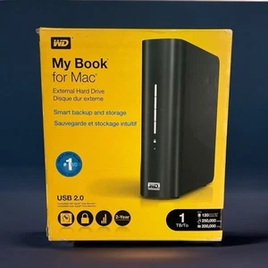 WD My Book per Mac 1 TB USB 2.0 disco rigido esterno desktop WDBAAG0010HCH - Foto 1 di 7