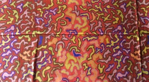 KAFFE FASSETT BABA GANOUSH BROWN GP124 1/4 yard, 9” X WOF, original issue - Picture 1 of 2