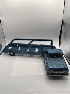 1959 Tonka Toy Diecast Marine Service Semi Hauler/Boat Carrier 28" Long - Picture 1 of 18