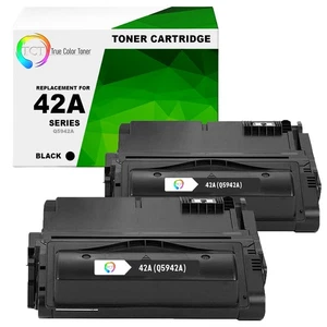 Cartuchos de tóner TCT 2 negros Q5942A 42A para impresoras HP LaserJet 4250 4240 4350 - Imagen 1 de 6