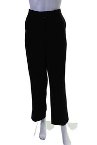 Simkhai Womens Straight Leg High Rise Cropped Dress Pants Black Size 10 - Picture 1 of 5