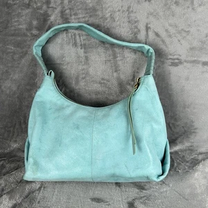Hobo International Astrid Karibik blau weiches Leder Schultertasche Boho Y2K - Bild 1 von 14