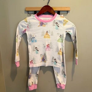 Set Pigiama Bambini Pottery Barn Disney Principesse Castelli Cotone Biologico Rosa Tg 6 - Foto 1 di 15
