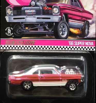 Hot Wheels 66 1966 Chevy Super Nova RLC Pink Party Red Line Club Car In Protecto - Image 1 of 4