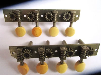 VINTAGE WAVERLY MANDOLIN TUNERS, STAMPED - Image 1 of 4