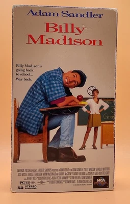 Billy Madison VHS 1995 Adam Sandler **Buy 2 Get 1 Free** - Image 1 of 3