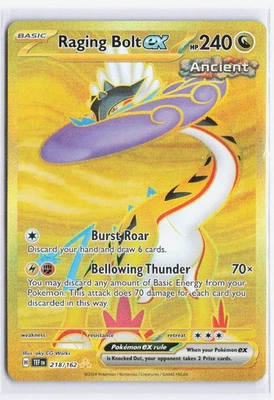Raging Bolt ex - Hyper Rare SV05: Temporal Forces 218/162 NM - Image 1 of 2