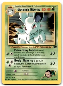 Giovanni's Nidorina 2000 Pokemon Gym Challenge Unlimited Uncommon #44/132 - - Picture 1 of 2