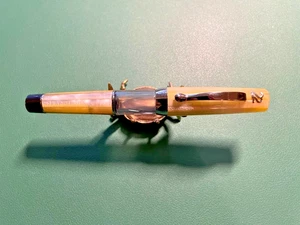 Stipula Ventidue 22 Fountain Pen, titanium flex nib, pearlized white - Picture 1 of 5