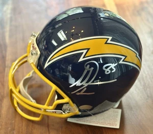 ANTONIO GATES signierter authentischer FS-Helm auf dem Feld 🔥 Field of Dreams Echtheitszertifikat Aufkleber - Bild 1 von 4