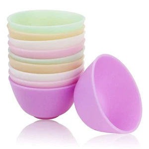 10 PCS Multi colorful Silicone Mixing Bowl,Reusable Prep and Serve Bowls Cond... - Picture 1 of 6