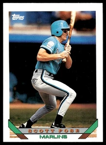 1993 Topps Traded Scott Pose Rookie Florida Marlins #113T - Picture 1 of 2
