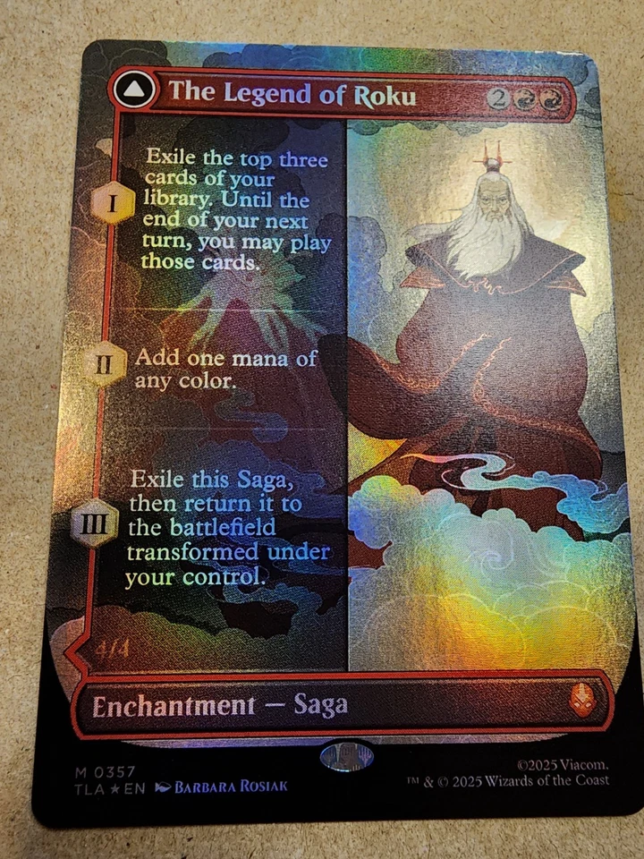The Legend of Roku - #357 Foil Borderless - Avatar - Mtg - Image 1 of 1