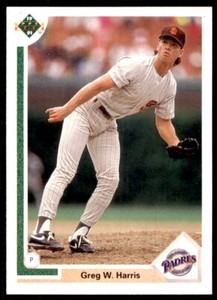 1991 Upper Deck Greg W. Harris Baseball Cards #489