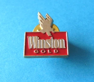 Vintage Winston GOLD Cigarettes advertising pin badge. - Picture 1 of 2