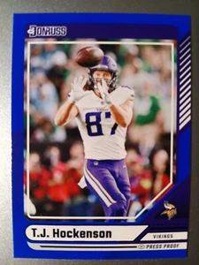 T.J. HOCKENSON VIKINGS "PRESS PROOF" 2024 PANINI DONRUSS FOOTBALL #178 - Picture 1 of 1