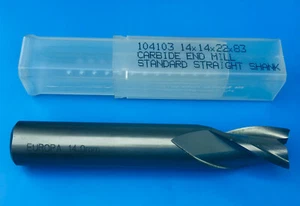 14mm Europa Carbide 3 Flute Long End Mill with Plain Shank - Picture 1 of 1