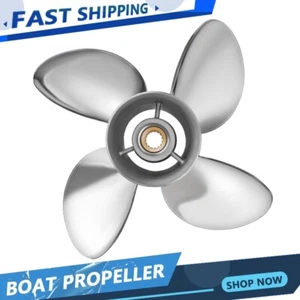 14 X 21 Stainless Steel Outboard Boat Propeller Fit Mercury 135-300HP 4Blades,RH - Picture 1 of 6