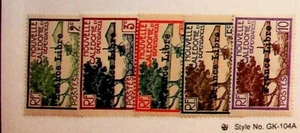 NEUKALEDONIEN SC 218-22 SCHARNIERAUSGABE VON 1941 - AUS "LIBER" AUFDRUCKEN - Bild 1 von 1