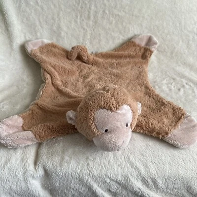 Baby Gund Comfy Cozy Pippa Security Blanket 58932 22” Mat Satin Monkey - Image 1 of 4