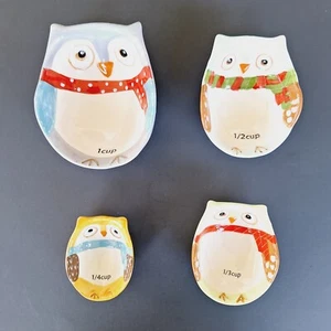 Schneeeule Messbecher verschachtelt abgestuft Kunstkeramik Boston Lager - Bild 1 von 6
