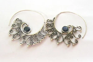 Handmade German Silver Fashion Jewellery Dangler Hook Earrings ER 20 FREESHIP - Picture 1 of 2