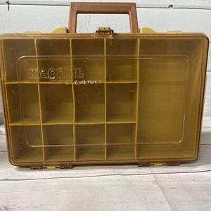 Vtg MAGNUM By PLANO Double Sided Portable Fishing Tackle Box Organizer 1146 - Picture 1 of 6