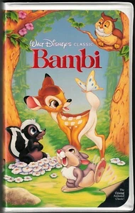 BAMBI VINTAGE BLACK DIAMOND EDITION CLASSIC WALT DISNEY VHS TAPE ORIGINAL CASE - Picture 1 of 6