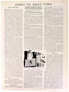 Ilustración de espectáculo de Broadway "Penn & Teller Rot In Hell" 1991 New Yorker 8x11" - Imagen 1 de 1