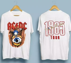 ACDC 1985 Fly On The Wall Tour weiß Unisex alle Größen T-Shirt - Bild 1 von 1