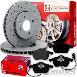 Zimmermann SPORT BREMSSCHEIBEN 347mm + BELÄGE VORNE für AUDI A6 4F C6 Limo Avant - Afbeelding 1 van 6