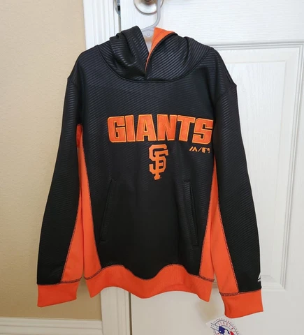 NWT Kids Genuine Majestic San Francisco Giants MLB Hoodie Sweatshirt Small 8 Cover