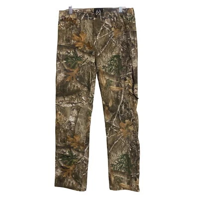 Realtree Women's Camo Hunting Pants Mossy Oak Sz M Outdoors Tomgirl Deer Bambi - Image 1 of 4