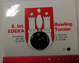 Aufkleber/Sticker: 8. Int Edeka Bowling Turnier Hamburg 1985 (300317178) - Bild 1 von 1