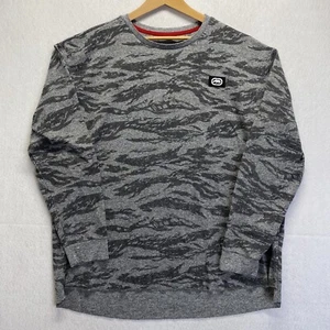 Ecko Unltd Men's Shirt Size 4XL Gray Camouflage Long Sleeve Pullover Streetwear - Picture 1 of 8