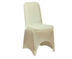 Lycra Chair Cover Spandex Wedding Event Party Stretch Banquet, Beige Cream - Picture 1 of 1