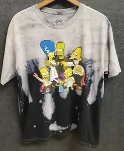 The Simpsons grau Batik Lisa Bart & Homer Halloween T-Shirt - Bild 1 von 6
