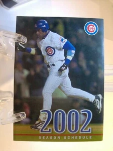 2002 Chicago Cubs Baseball Pocket Spielplan (Sch0167) - Bild 1 von 2
