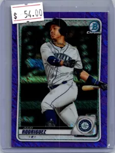 2019 Bowman's Best of 2019 Julio Rodriguez Seattle Mariners - Picture 1 of 2