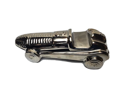 Urban Trends Chrome Ceramic 1950's Race Car Figurine Polished Chrome #3 - Image 1 of 4